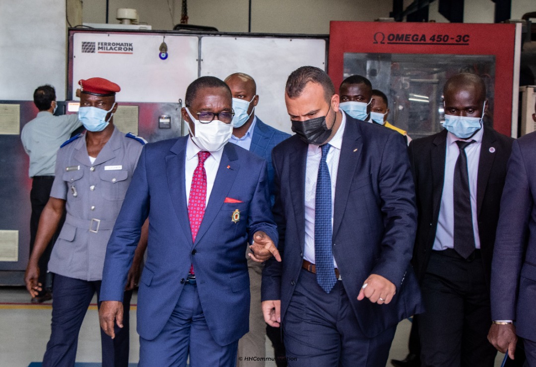 Visite du Président du Conseil Economique, Social, Environnemental et Culturel (CESEC) à la société PLASTICA.
